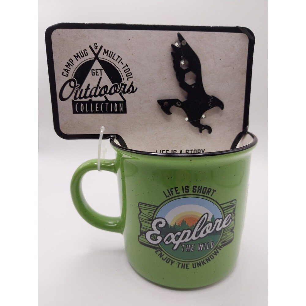 Camp Mug 14oz Oak Patch Gifts Outdoors Edition With Multi Tool